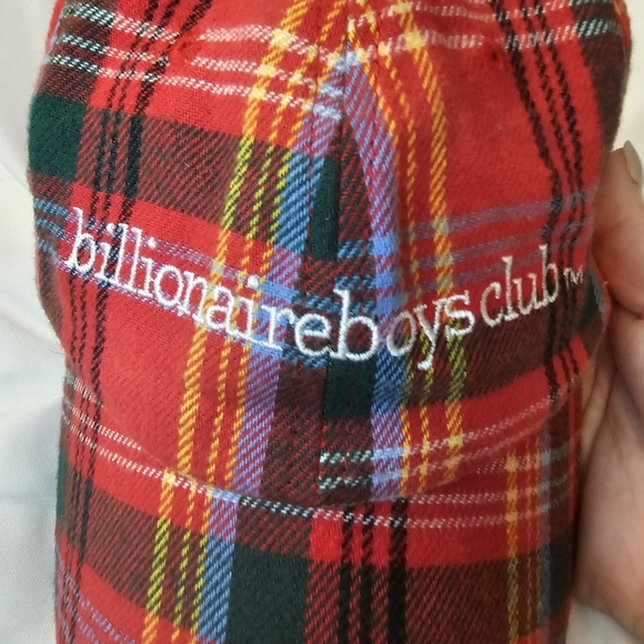 Billionaire Boys Club Red Plaid Cap - Picture 2 of 8